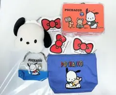 3COINS サンリオキャラクター　コラボ　ポチャッコ　ポーチ　セット　スリコ