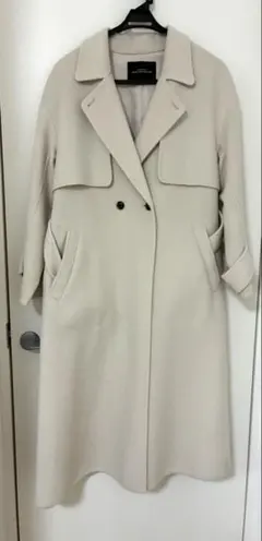 グリーンレーベルリラクシング ロングチェスターコート36 オフホワイト