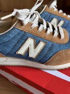 New Balance スニーカー デニム×スエード　超美品のサムネイル