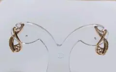 【ハワイ産】フープピアス　ローズゴールド　ハワイアンジュエリー　k18