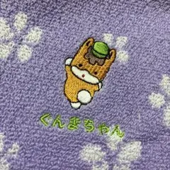 ぐんまちゃん★花柄タオルハンカチ★新品