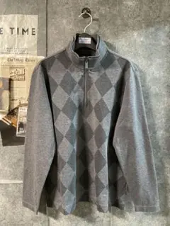 BURBERRY グレー ダイヤモンドパターン セーター