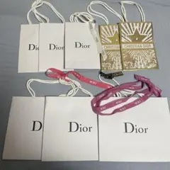 クリスチャンディオールショッパー8枚セット リボン付き
