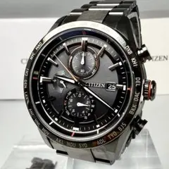 美品【稼働】シチズン アテッサ 腕時計 電波ソーラー チタン JJ092