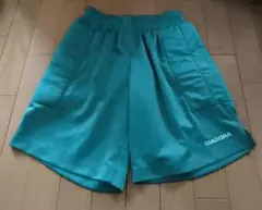 DIADORA 深緑 ハーフパンツ キーパー ズボン サッカー Sサイズ