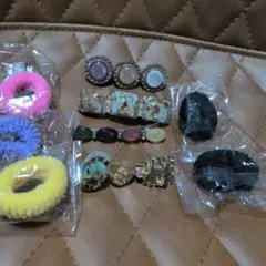 まとめ売り カラフル ヘアアクセサリーセット