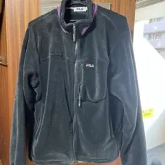 ヴィンテージ FILA フリースジャケット ブラック M