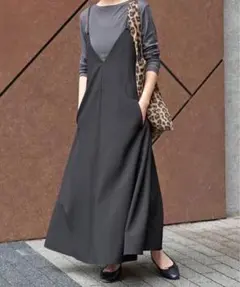 タグ付き✨未使用品 スピック&スパン ヴィンテージガウンドレス ワンピース 黒 タグ付き✨未使用品 スピック&スパン ヴィンテージガウンドレス