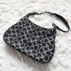 ⭐極美品⭐COACH シグネチャー ハーフムーン ショルダーバッグ