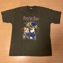 90s Face to face バンドT カーキ