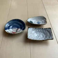 美濃焼 栄楽窯 小皿セット 3点