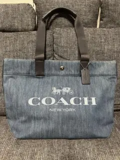 COACH コーチ　デニムトートバッグ