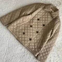 《良品》AIGLE キルティングコート ベージュ M キレイめ ダブルボタン