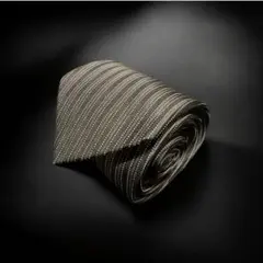 ナカノヒロミチ ブラック 縦ストライプネクタイ