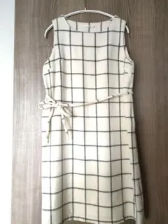 ワンピース BREEZE CROSS CLOSET チェック マタニティ 白 Мのサムネイル
