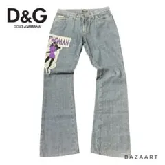 【希少】D&G アーカイブ 00s DCコラボ キャットウーマン デニム W27のサムネイル