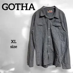 【GOTCHA / ガッチャ】良品✨️(XL) 長袖シャツ 刺繍ロゴ入り