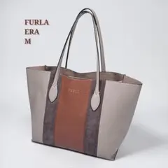 現行 FURLA フルラ エラ M トートバッグ スエード 切り替 肩掛け 美品