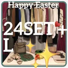♥️ Lサイズ✴︎春夏着回し1ヶ月コーデ✴︎24セット✴︎新品2✴︎まとめ売り