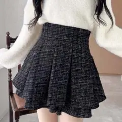 ツイードタックフレアミニスカート INGNI