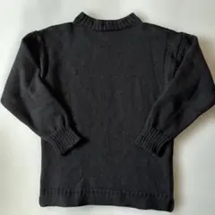 イギリス製 LE TRICOT DE LA MER ガンジー ニット セーター黒