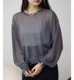 AZUL by moussy アズール マウジー ダメージシアープルオーバー