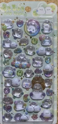 うるちゅるポップシール　シマエナガ