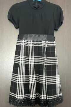 【組曲】チェック柄 ワンピース　110㎝〜120㎝