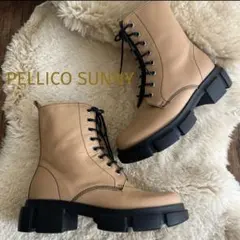 PELLICOペリーコサニー 厚底レースアップ　コンバットブーツ 36 22cm