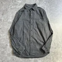 【UNIQLO】ユニクロ（M）フランネルシャツ＊ギンガムチェック＊00s＊綿