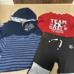 男の子向けの秋冬物トップス・ボトムス4枚まとめ売り
