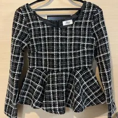 Jeta Boutique ツイード ペプラムトップス きれいめ