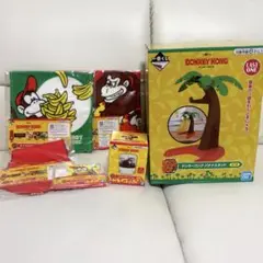 ドンキーコング 一番くじ ラストワン賞 バナナスタンド グラス タオル メモ