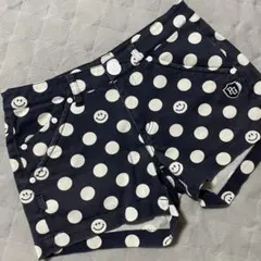 ●パーリーゲイツ●ショートパンツ 0 ネイビー ホワイト ゴルフ スマイルのサムネイル