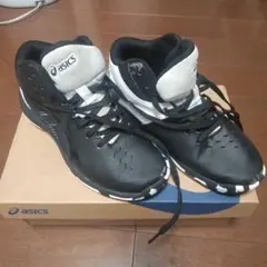 ASICS バスケットボールシューズ DunkShot ブラック/ホワイト