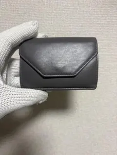 BALENCIAGA ペーパーミニウォレット グレー 三つ折り財布