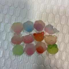 【新品】グミ風デコパーツ12色48個セット