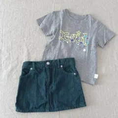 X-girl first stage☆Tシャツ＆スカート 3T 2点セット