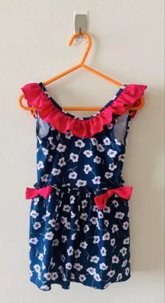 ワンピース水着 120 花柄