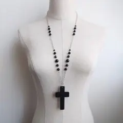 Y2K フェアリーグランジ ネックレス ゴスロリ クロス 十字架 ロザリオ