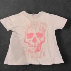 y2k SHANTI スカルプリント Tシャツ