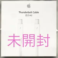 【未開封】Apple純正 Thunderbolt Cable (0.5 m)