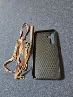 ピンク 手帳型ケース リング付き ストラップ付