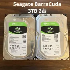 【正常】Seagate Barracuda 3TB HDD 2台セットのサムネイル
