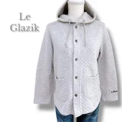 ルグラジック　フード付きキルティングジャケット　コットン　グレー　Sサイズ