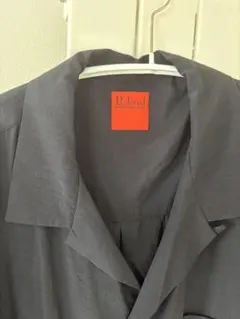preloved オープンカラーシャツ　ブラックのサムネイル