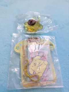 サンリオ　ポムポムプリン アクリルチャーム　　リング　２点セット
