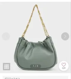 最終値下げ　チャールズアンドキース　ダブルチェーン ハンドルスローチーバッグ