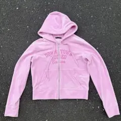 ZARA ピンク フード付きパーカー