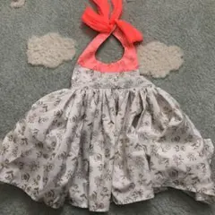 花柄エプロン ベビーサイズ(80-90cm)マールマール